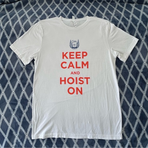 Samuel Adams Octoberfest Keep Calm and Hoist On T Shirt Mens Large EUC - Picture 1 of 8